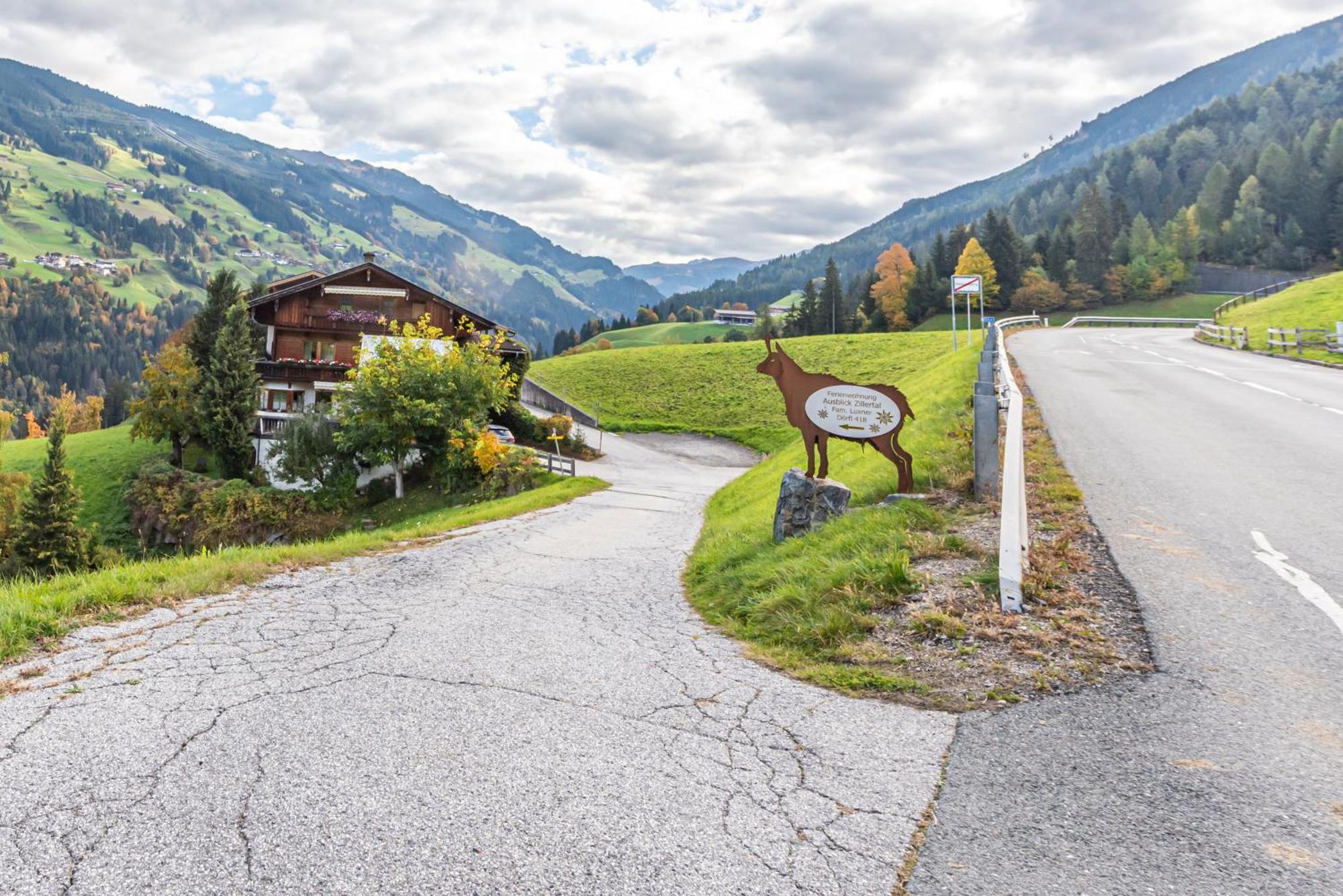 Ferienwohnung Ausblick Zillertal Hainzenberg Dış mekan fotoğraf